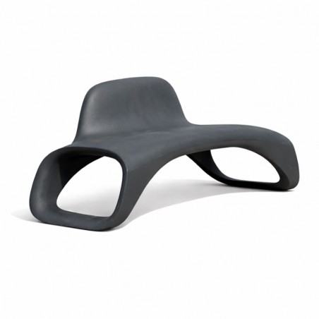 Banc urbain design monobloc gris