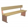 Banc acier et bois 3 lames