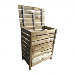 bac à compost avec trappe