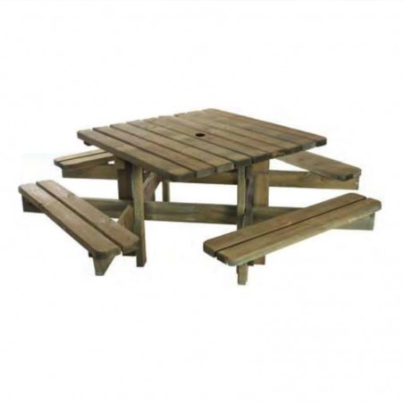 table de jardin banc bois