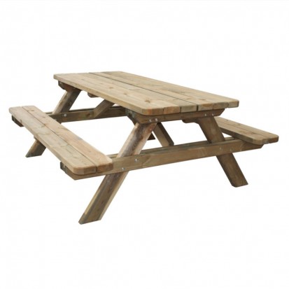 table en bois de pique nique