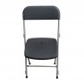 Chaise pliante en polypro et en métal classée au feu M2