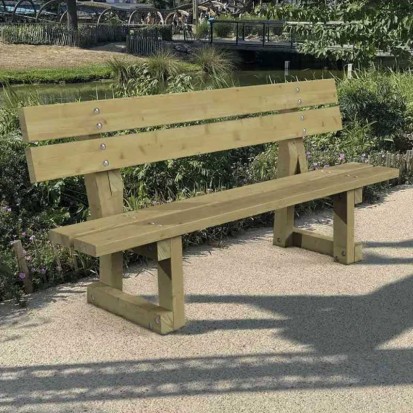 Banc espace public Porto PROCITY en bois
