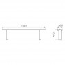 Banquette urbaine Turin en bois