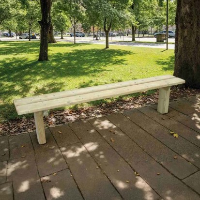 Banquette urbaine Turin en bois
