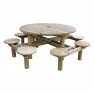 table pique nique robuste ronde