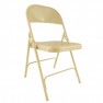 Lot de chaises pliantes en acier et chariot de transport