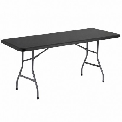 20 tables rectangles pliantes + 120 chaises métalliques + chariot