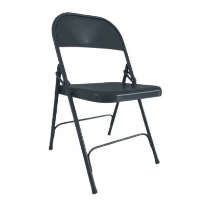 20 tables rectangles pliantes + 120 chaises métalliques + chariot
