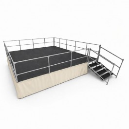 Habillage pour les podiums modulables