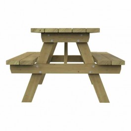 table enfant en bois avec bancs