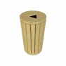 Poubelle de ville en bois 110 litres