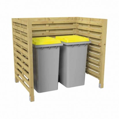 Cache conteneur poubelle extérieur simple