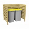 Cache conteneur poubelle extérieur simple