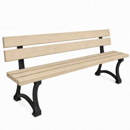 Banc en bois de jardin