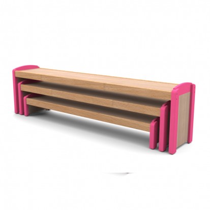 Bancs maternelle gigognes lot de 3