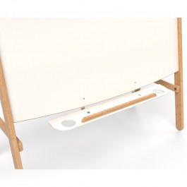 Tableau blanc double face avec tablettes pour crèche et maternelle