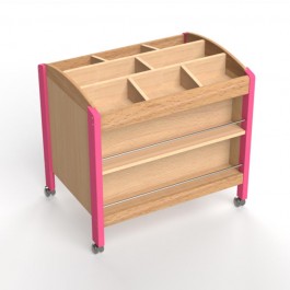 Desserte mobile peinture pour école maternelle