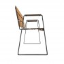 Banc espace public senior lames HPL effet Teck