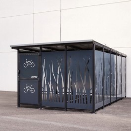 Abri vélo sécurisé Roseau 3x5 m Mottez