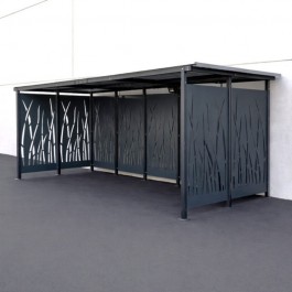 Abri 2 roues Roseau 5x2 m Mottez