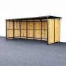 Abri 2 roues Tôle/Bois 5x2 m Mottez
