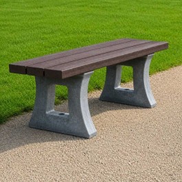 Banquette urbaine en plastique recyclé
