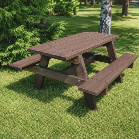 Table de picnic en plastique recyclé