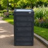 Poubelle de ville en recyclé
