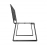 Fauteuil espace public métal découpe laser gris anthracite RAL 7016