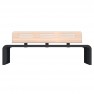 Banc Compact HPL effet bois ajouré coloris chêne claire