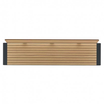 Banc Compact HPL effet lames de bois chêne clair