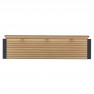 Banc Compact HPL effet lames de bois chêne clair