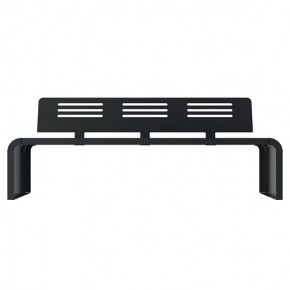 Banc métal extérieur acier ajouré RAL 7016 anthracite