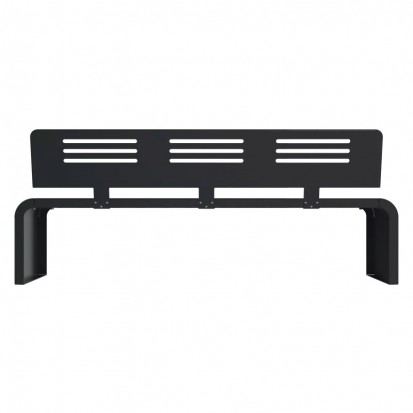 Banc métal extérieur acier ajouré RAL 7016 anthracite