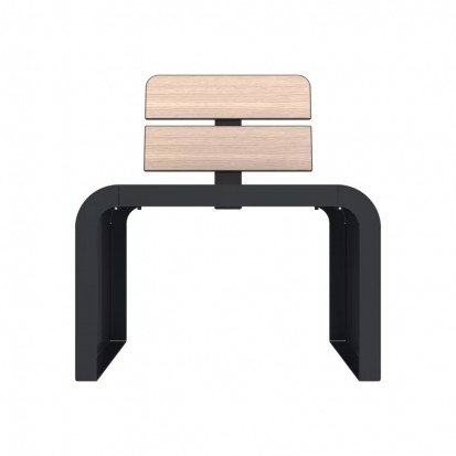 Fauteuil urbain Compact HPL effet bois chêne clair