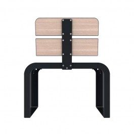 Fauteuil public Compact HPL effet bois chêne clair vue de dos