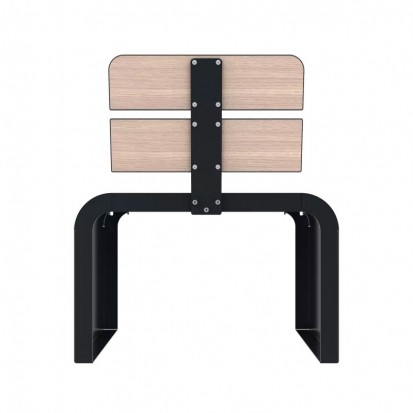 Fauteuil urbain Compact HPL effet bois chêne clair