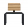 Fauteuil urbain Compact HPL effet lames de bois chêne clair