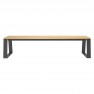 Banquette collectivité bois et acier