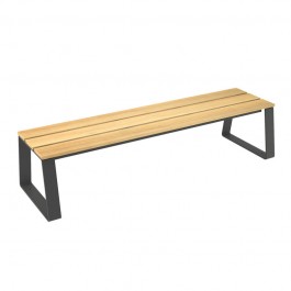 Banquette collectivité bois et acier