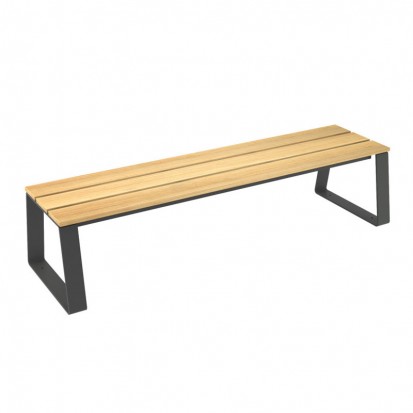 Banquette collectivité bois et acier
