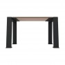 Banquette urbaine 1 place Compact HPL plein coloris chêne clair et acier