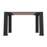 Banquette urbaine 1 place Compact HPL lames coloris chêne clair et piètement anthracite