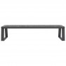 Banquette publique métal découpe laser gris anthracite 7016