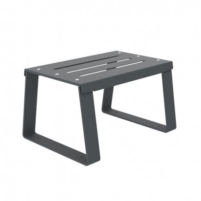 Banquette publique 1 place métal ajouré anthracite 7016