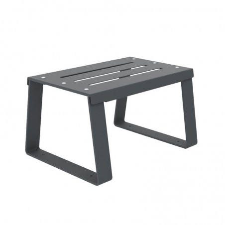 Banquette publique 1 place métal ajouré anthracite 7016