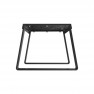 Banquette publique 1 place métal découpe laser anthracite RAL 7016