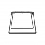 Banquette publique 1 place métal découpe laser anthracite RAL 7016