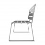 Banc urbain en acier gris alu